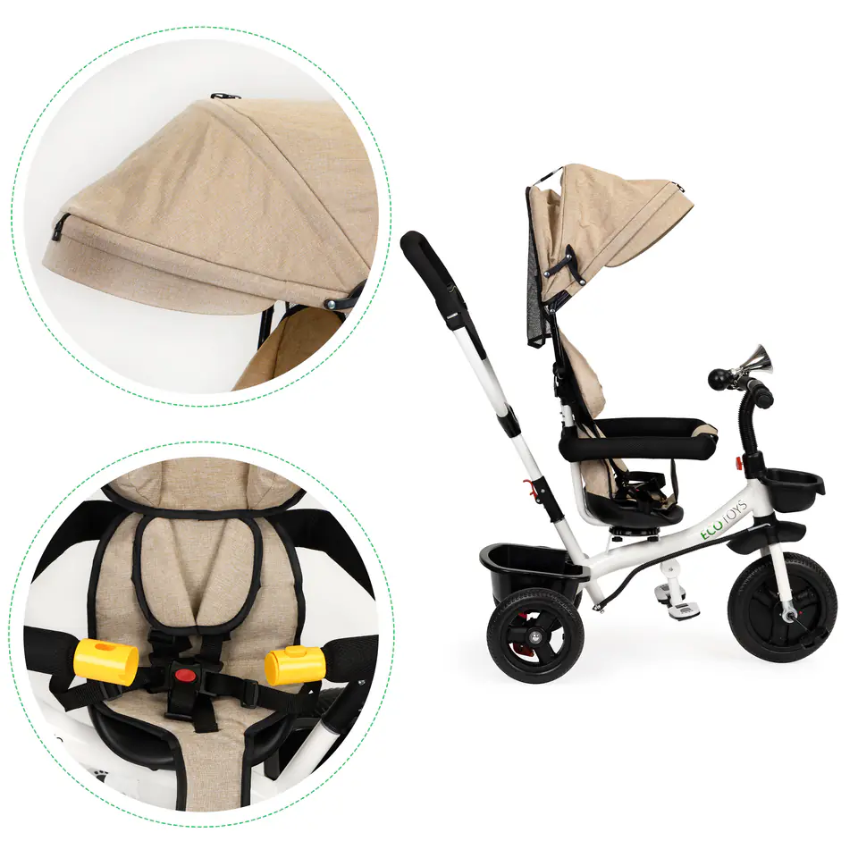 Tricycle stroller swivel trolley 360