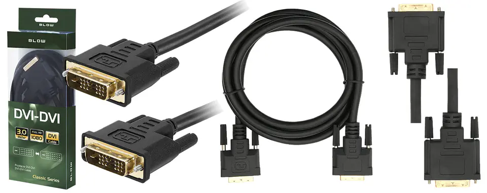 Przewód DVI-DVI 3m