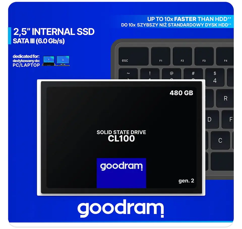 Dysk SSD pojemność 480 GB