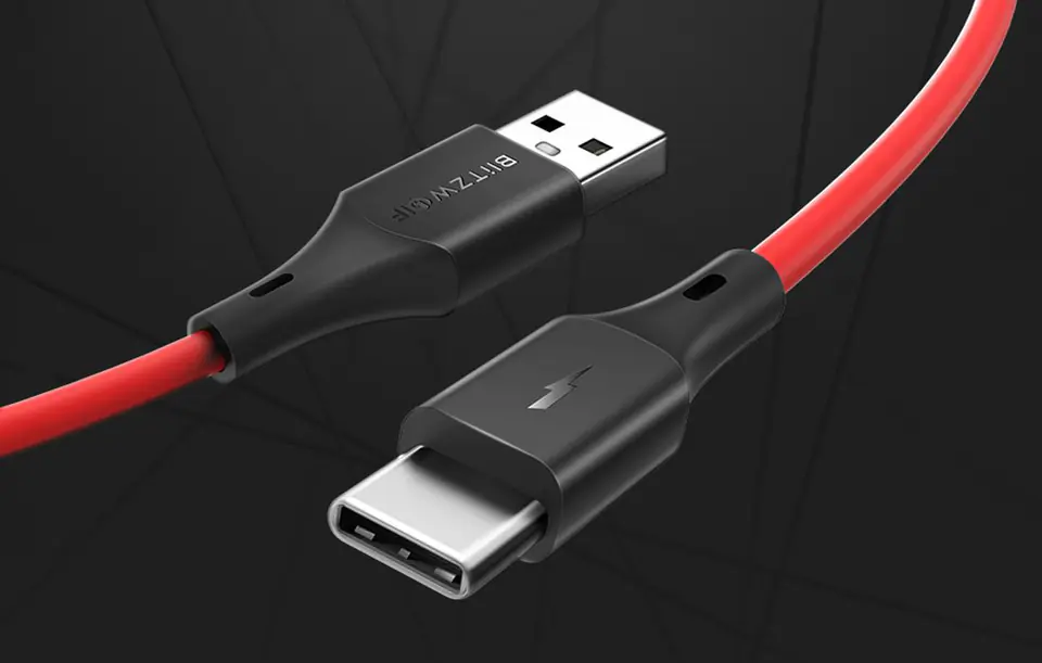 BlitzWolf BW-TC15 3A USB to USB-C Cable 1.8m (Red)