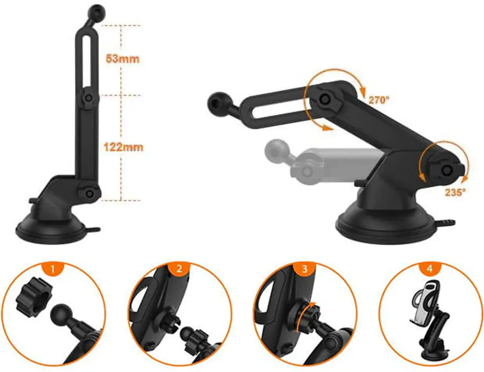 Uchwyt samochodowy na smartfon