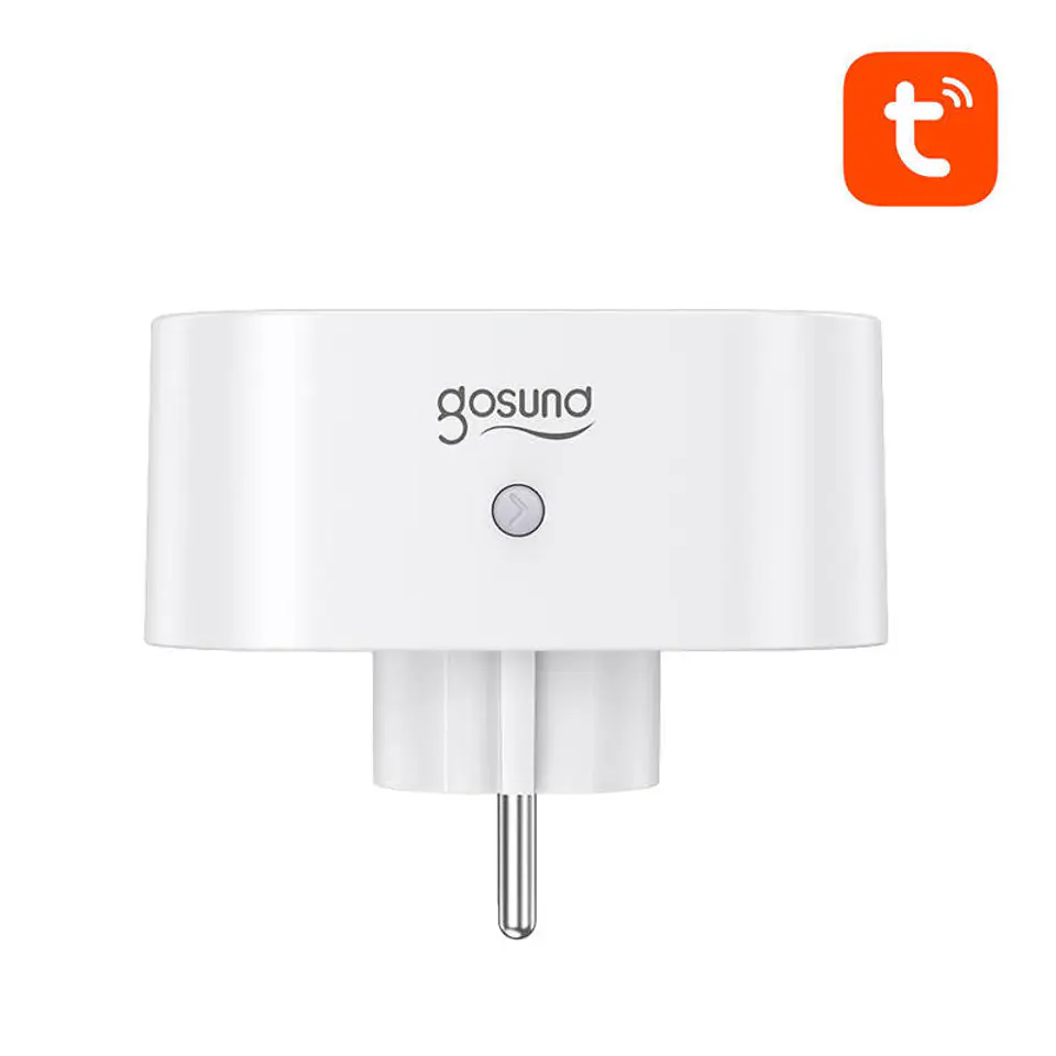 Tuya - double smart WiFi plug with energy measurement - 3500W - white -  Gosund SP211 Botland - Robotic Shop