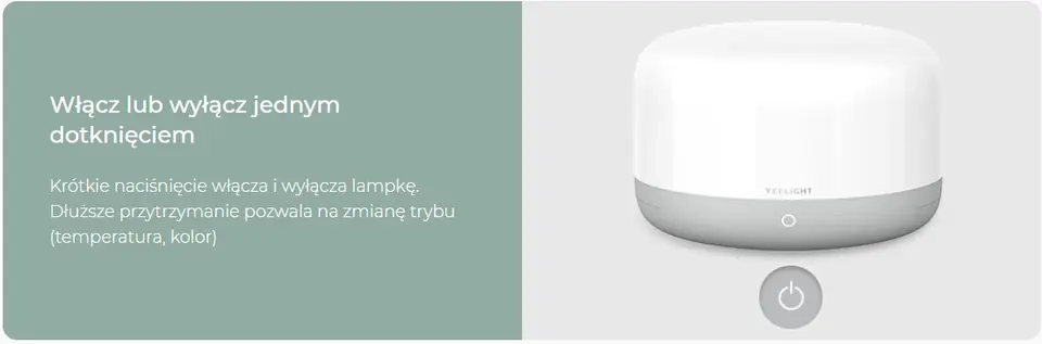 Inteligentna lampka nocna Yeelight Bedside D2