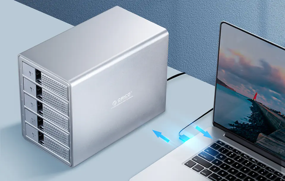 Orico external enclosure for 2 x 3.5" USB 3.0 type B HDDs
