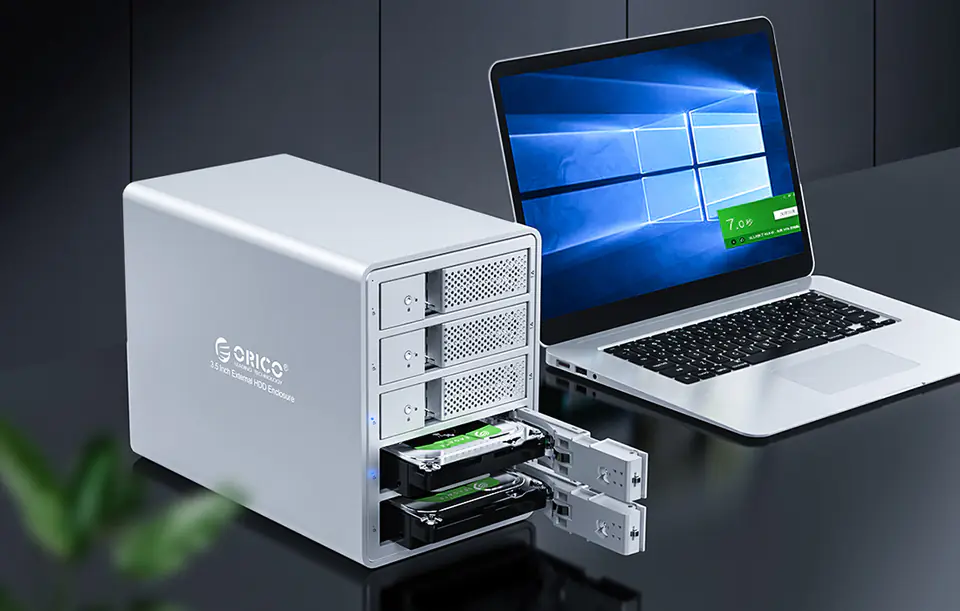 Orico external enclosure for 5 x HDD 3.5" USB 3.0 type B, RAID