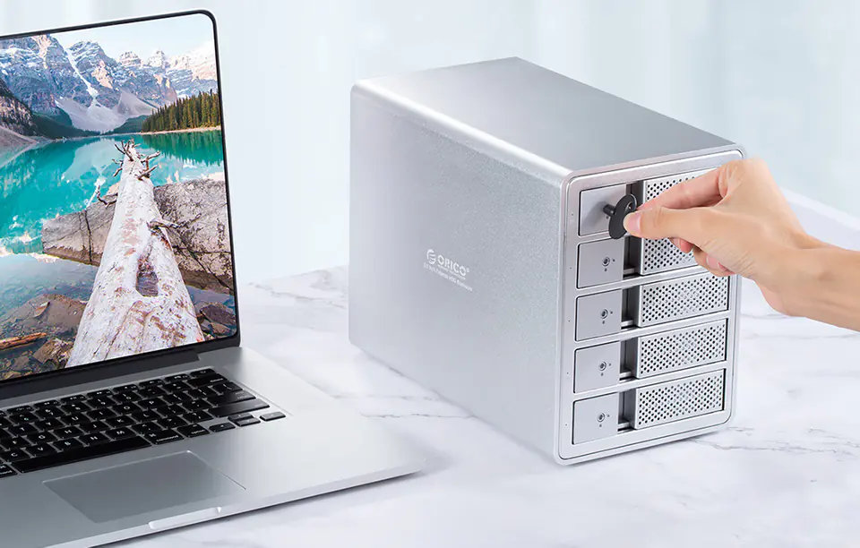 Orico external enclosure for 5 x HDD 3.5" USB 3.0 type B, RAID