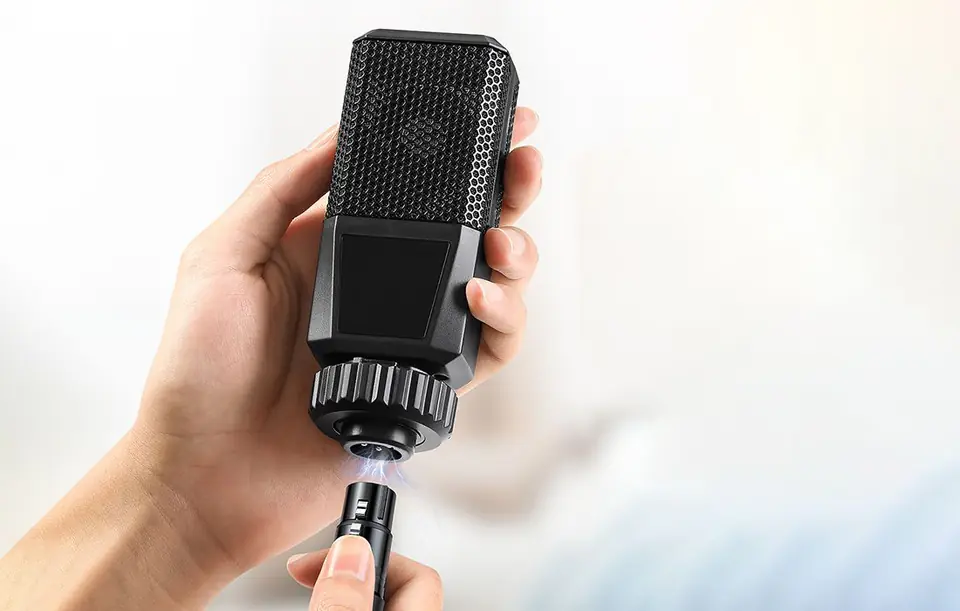 UGREEN AV182 XLR cable for jack 3.5mm AUX 1m (black)