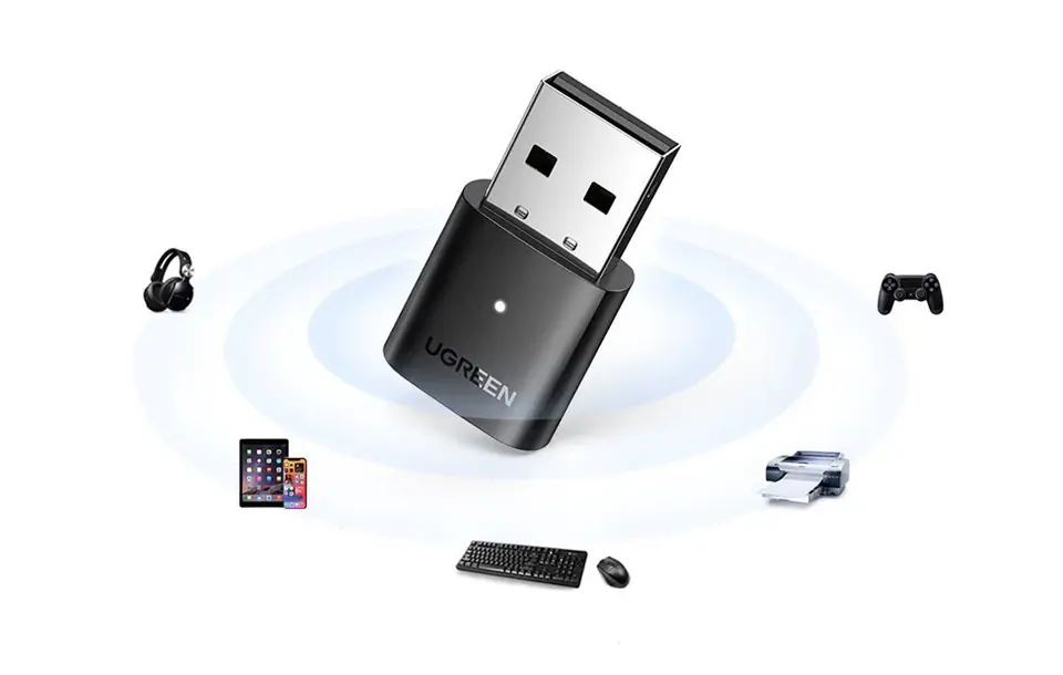 USB Adapter UGREEN CM390 Bluetooth 5.0 (Black)