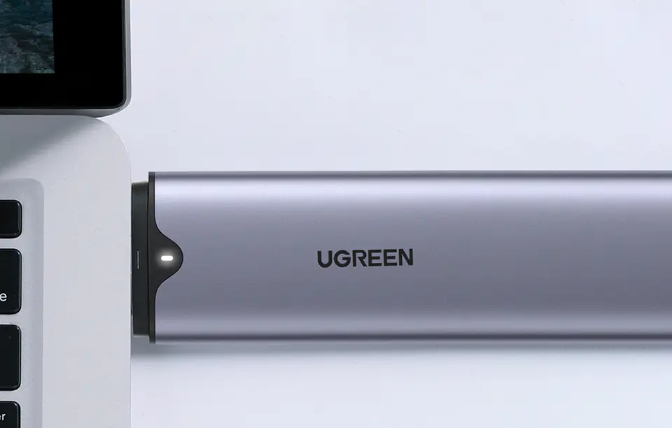 Obudowa dysku SSD M.2 UGREEN CM353, NVMe, 5Gbps, USB, USB-C (szara)