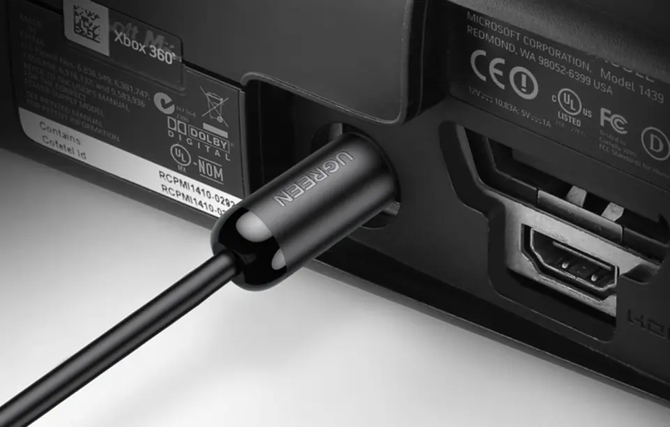 UGREEN AV122 Optical cable Toslink Audio, aluminium braided, 2m (black)