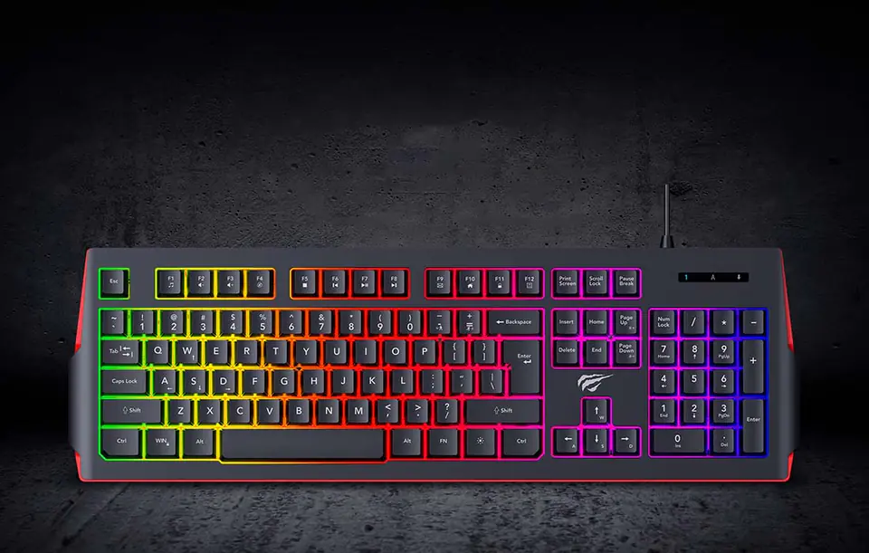 Havit KB866L RGB Membrane Gaming Keyboard