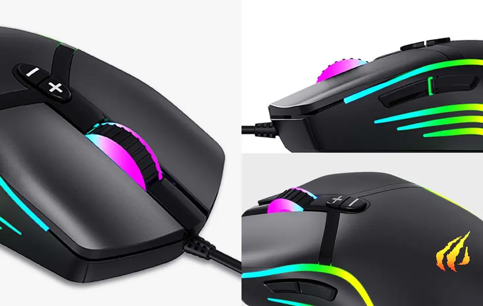 Havit MS1026 RGB 1000-6400 DPI Gaming Mouse