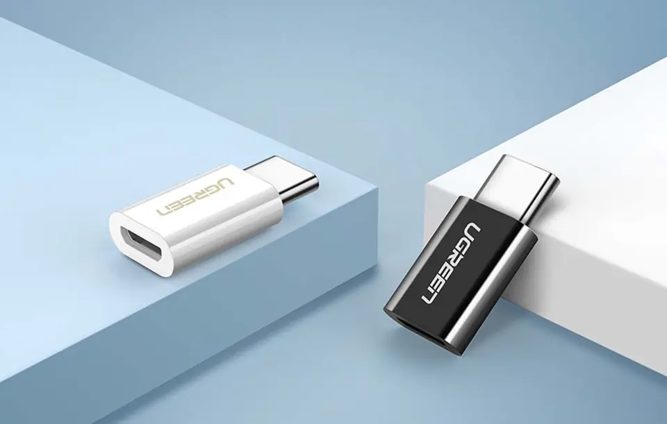 Adapter micro USB do USB-C UGREEN US157 (czarny)