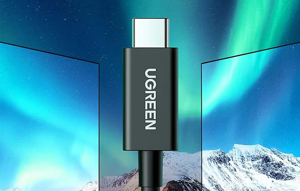 Kabel USB-C do USB-C UGREEN US501, Gen3, 100W, 4K, 0.8m (czarny)