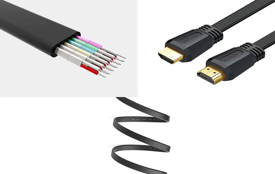 Kabel HDMI płaski, UGREEN ED015, 4K, 5m (czarny)