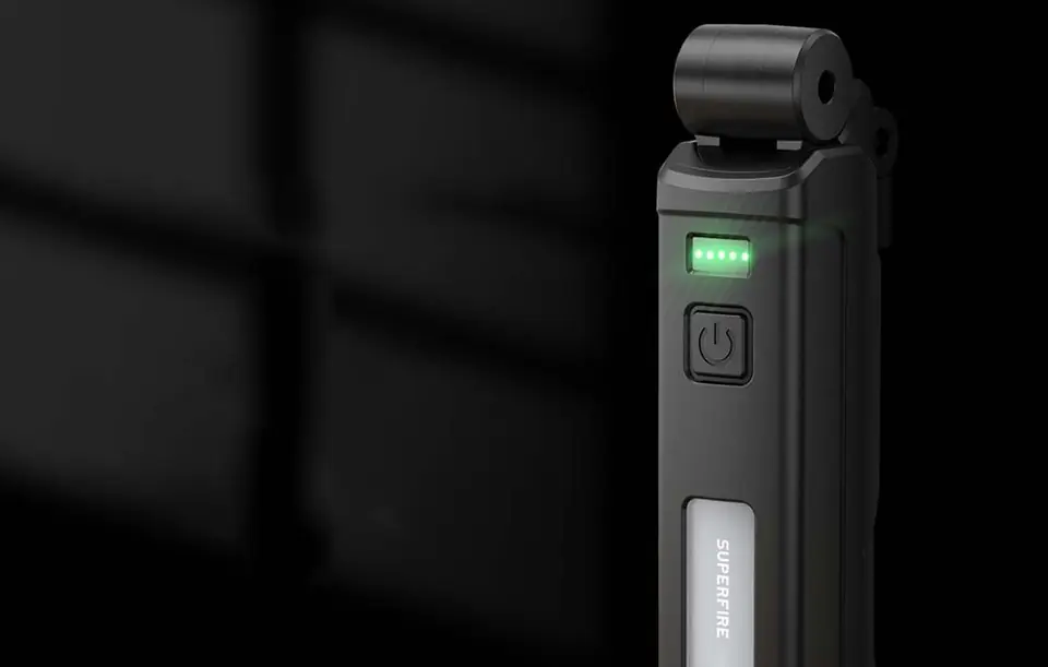 Superfire G16-S Multifunction Flashlight, 800lm, USB-C