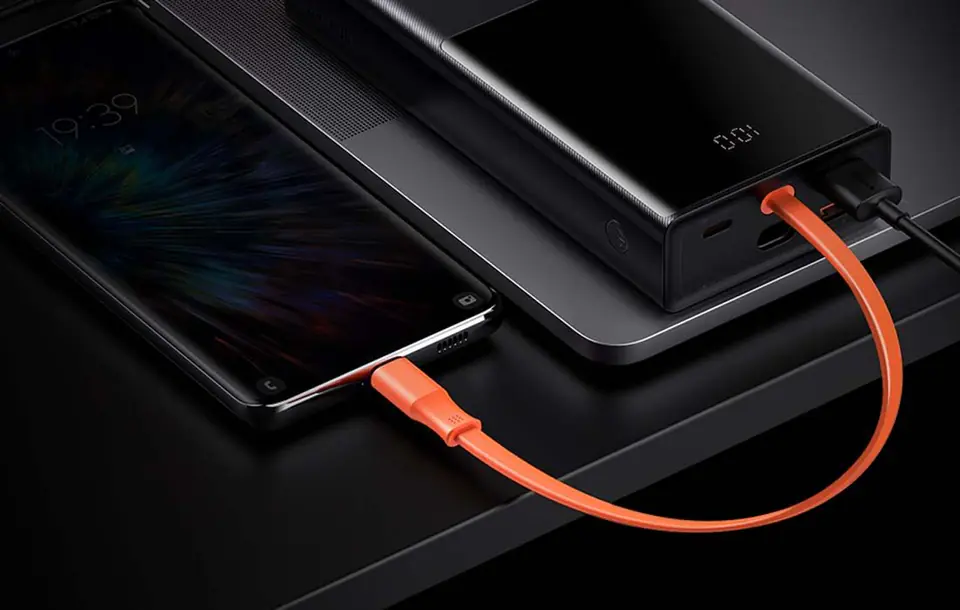 Powerbank Baseus Elf 20000mAh, PD, 2xUSB, USB-C + kabel USB-C 65W (czarny)