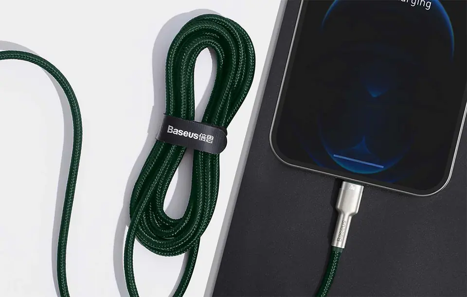 Kabel USB-C do Lightning Baseus 2m (zielony)