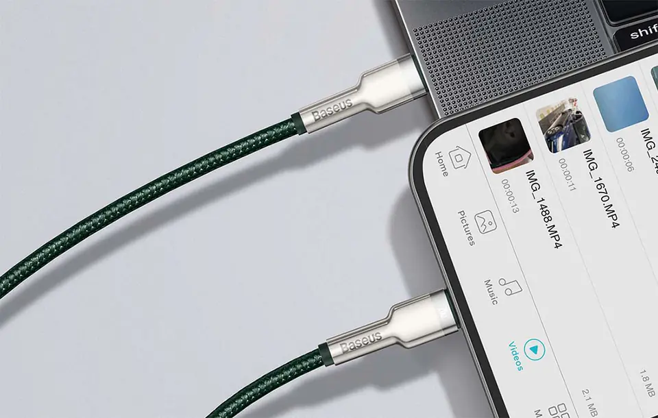 Kabel USB-C do Lightning Baseus 2m (zielony)