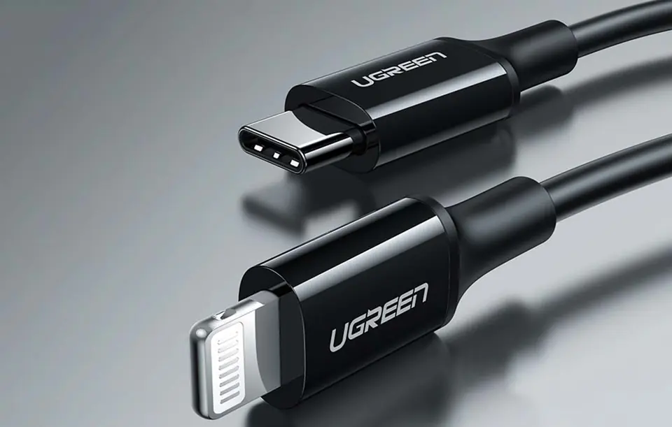 Kabel USB-C do Lightning UGREEN US171, 36W, 2m (czarny)