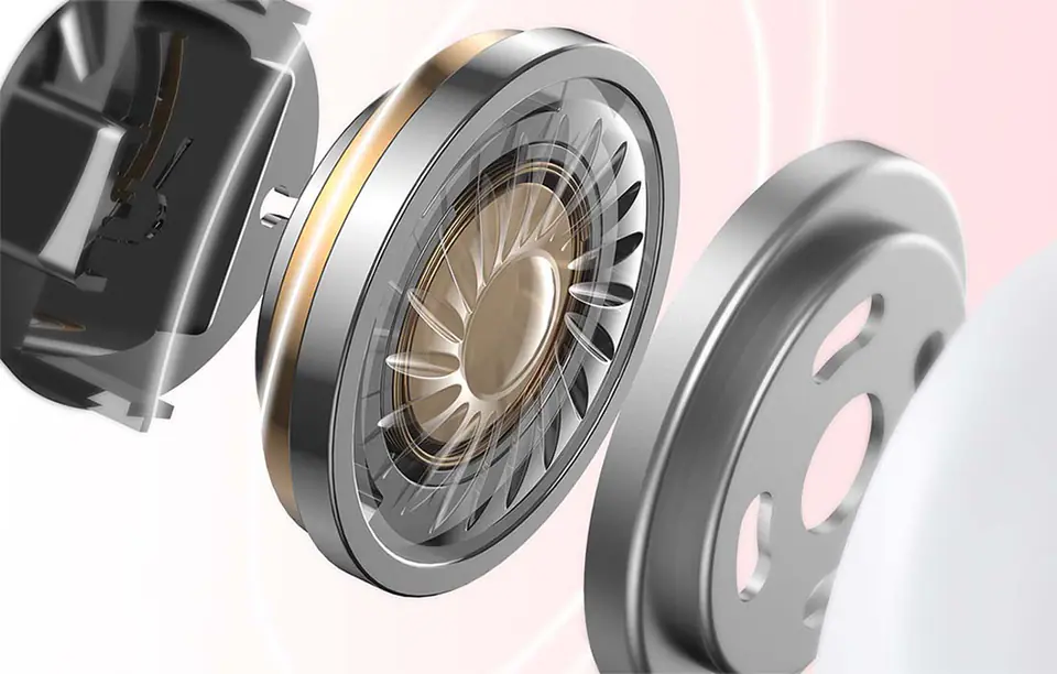 Soundpeats TrueAir 2 headphones (pink)