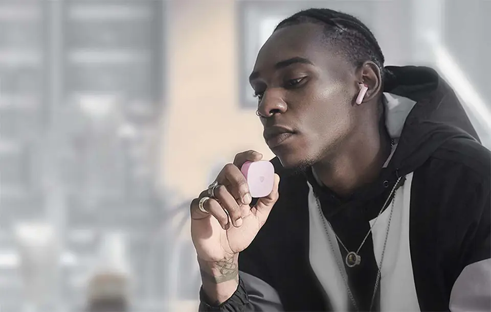 Soundpeats TrueAir 2 headphones (pink)