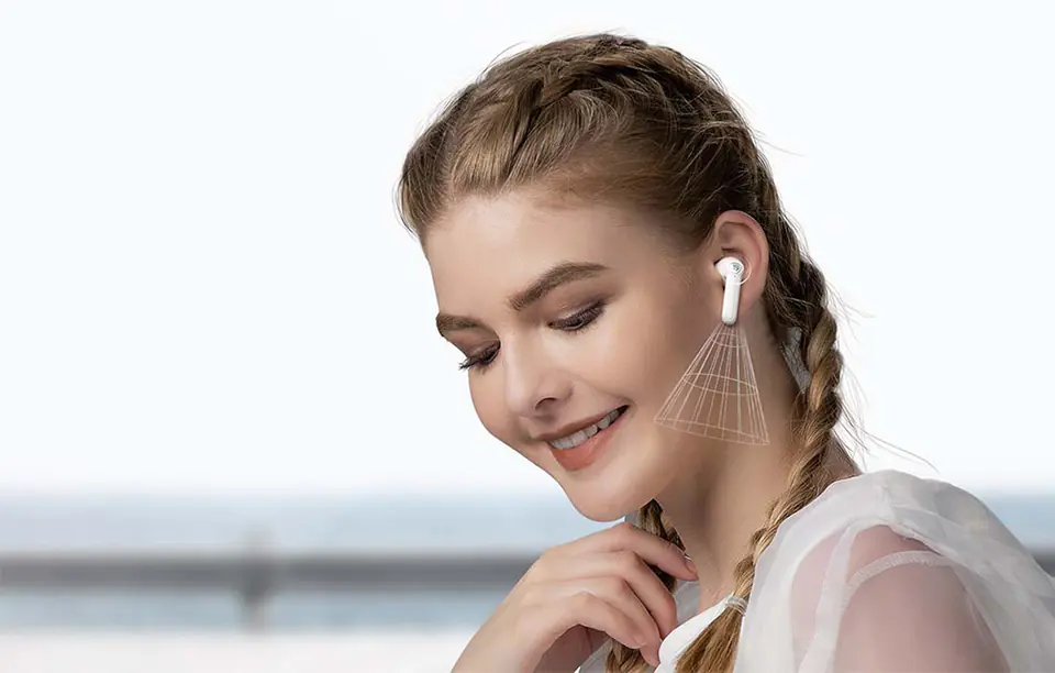 Soundpeats TrueAir 2 headphones (white)