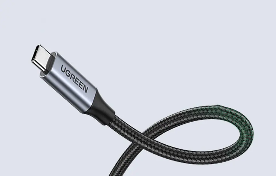 Przedłużający kabel USB-C 3.1 Gen2 UGREEN US372, 4K, 100W, 0.5m (czarny)