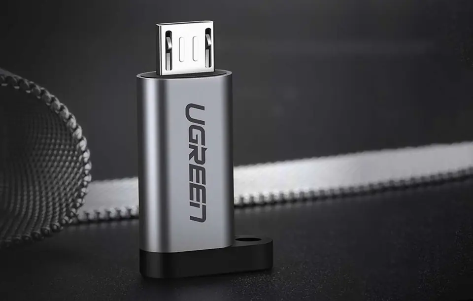 USB-C to micro USB adapter UGREEN US282 (grey)