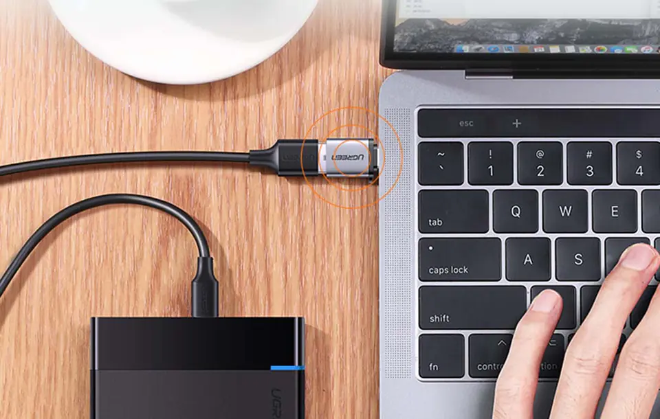 Adapter USB do USB-C 3.1 UGREEN US270 (szary)