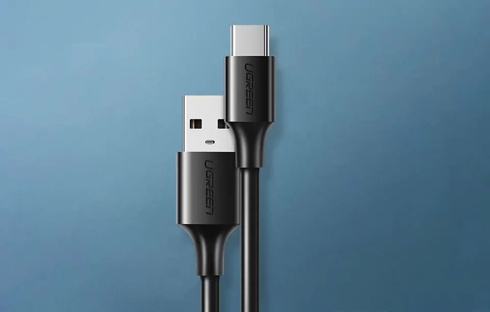 Kabel Ugreen USB-A / USB-C, 3A, 3 m, czarny  6957303868261