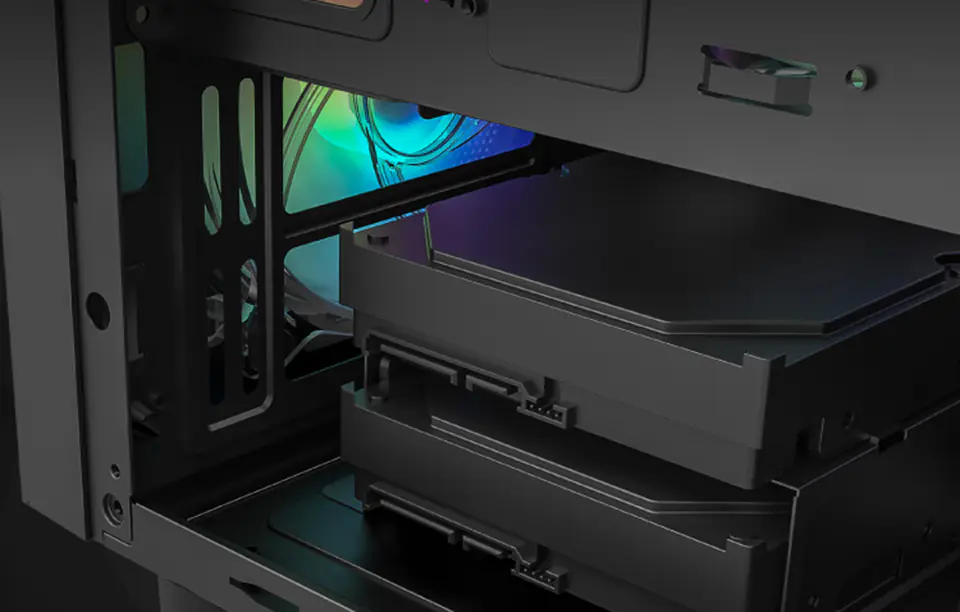 Computer Case Darkflash Wave (black)
