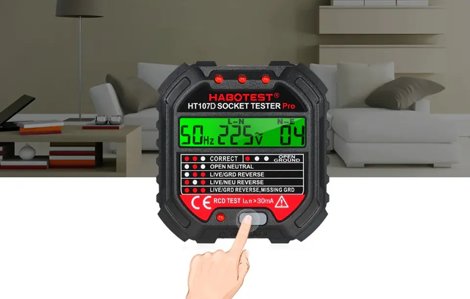 Review] Habotest HT107D/E - socket tester