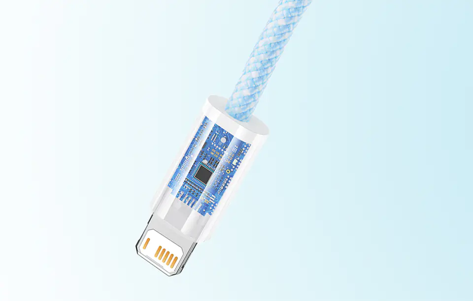 USB cable for Lightning Baseus Dynamic, 2.4A, 1m (blue)