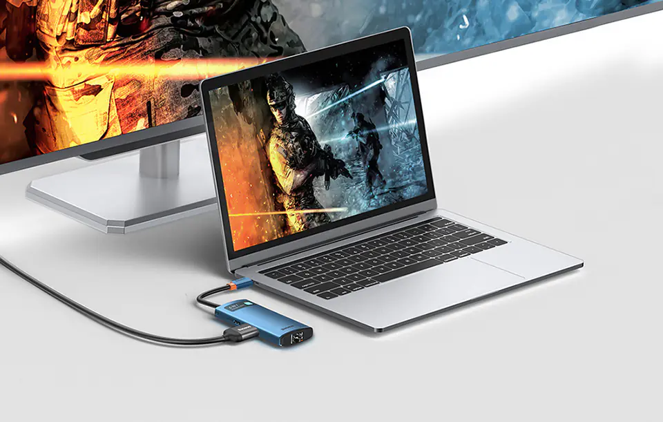 6in1 Baseus Hub USB-C to 3x USB 3.0 + HDMI + USB-C PD 4K HD Adapter