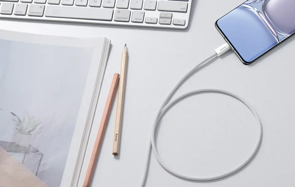 Baseus Dynamic USB-C to USB-C Cable, 100W, 2m (white)