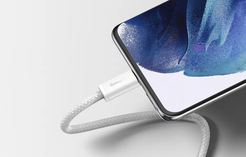 Kabel USB-C do USB-C Baseus Dynamic, 100W, 1m (biały)