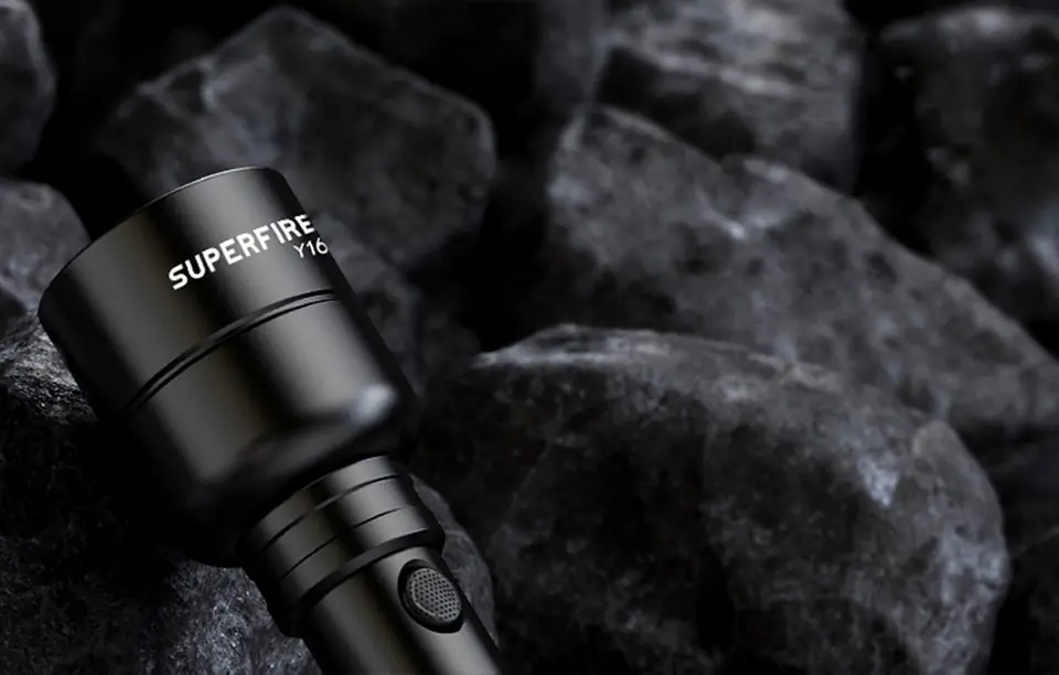 Superfire Y16 Flashlight, 1700lm, USB-C