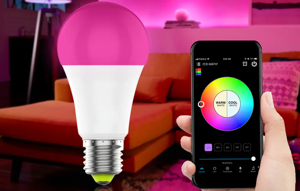 Smart RGB Light Bulb 10W