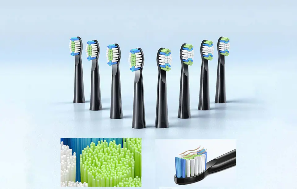 Sonic toothbrush with tip set and case FairyWill FW-E11 (black)