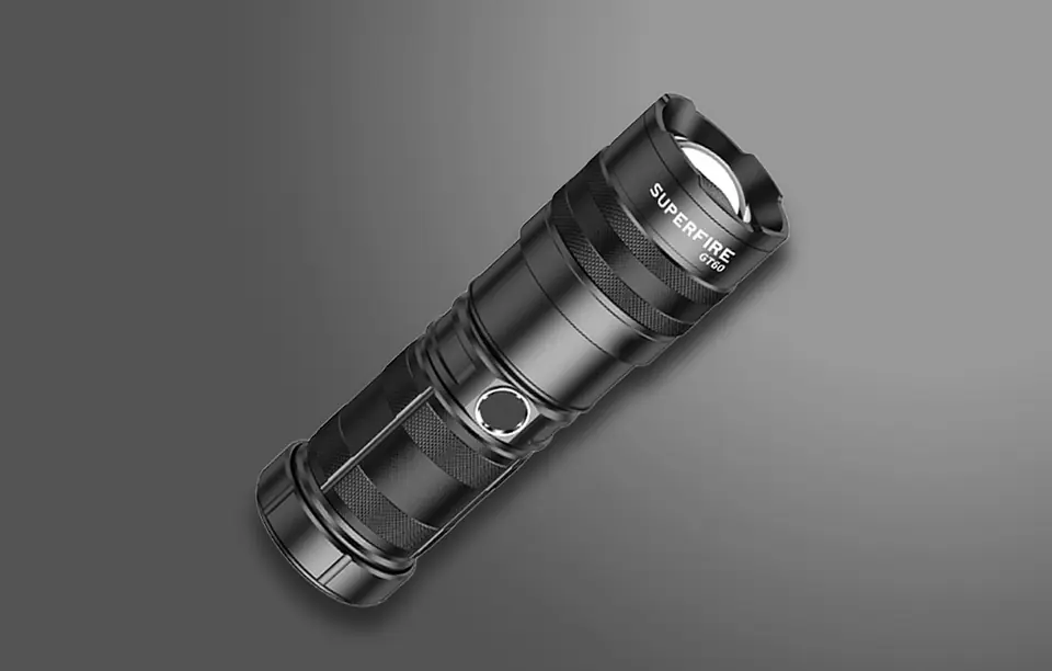 Superfire GT60 Flashlight, 2600lm, USB-C