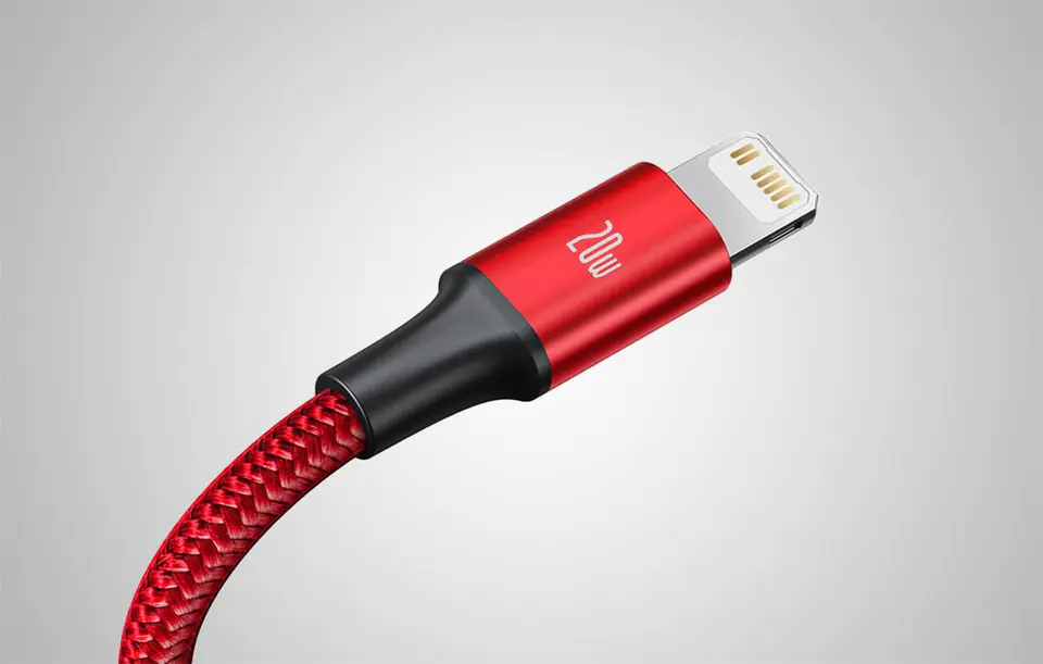 Baseus Rapid Series 3in1 USB Cable, micro USB / Lightning / USB-C, 20W, 1.5m (red)