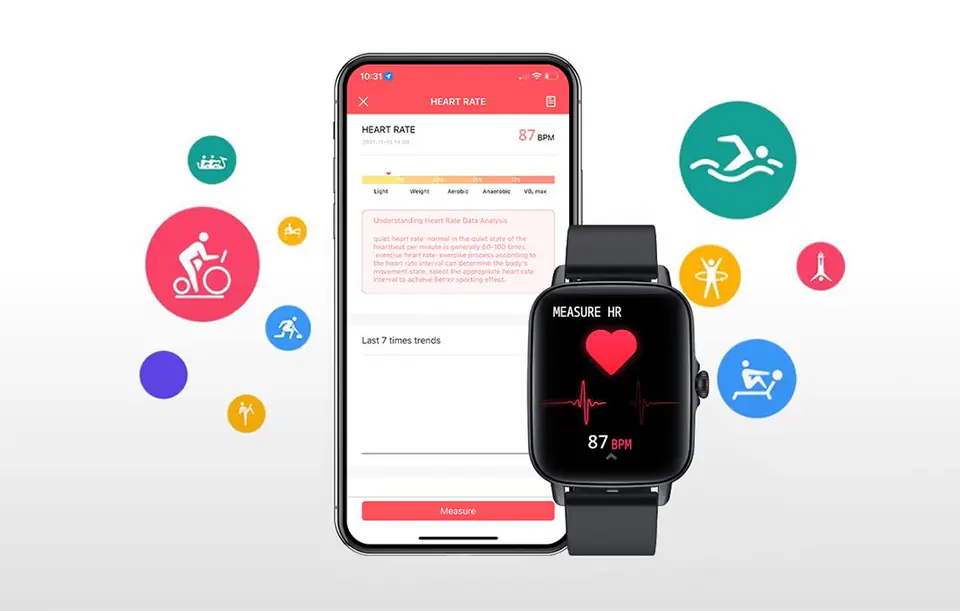 Colmi P28 smartwatch (black)