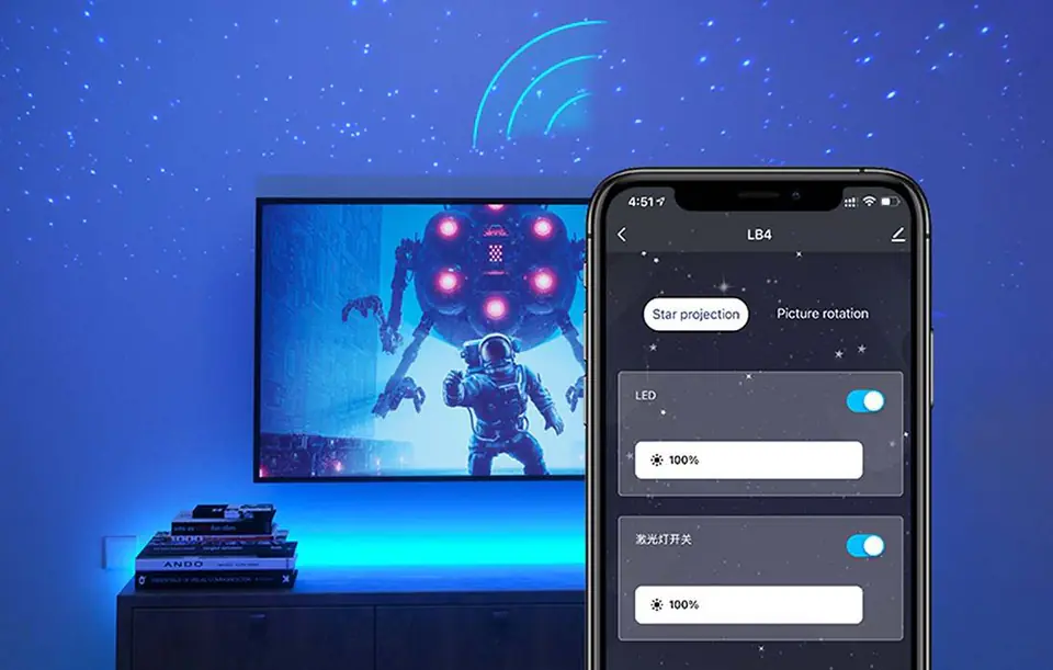Projektor gwiazd NiteBird LB4 Tuya