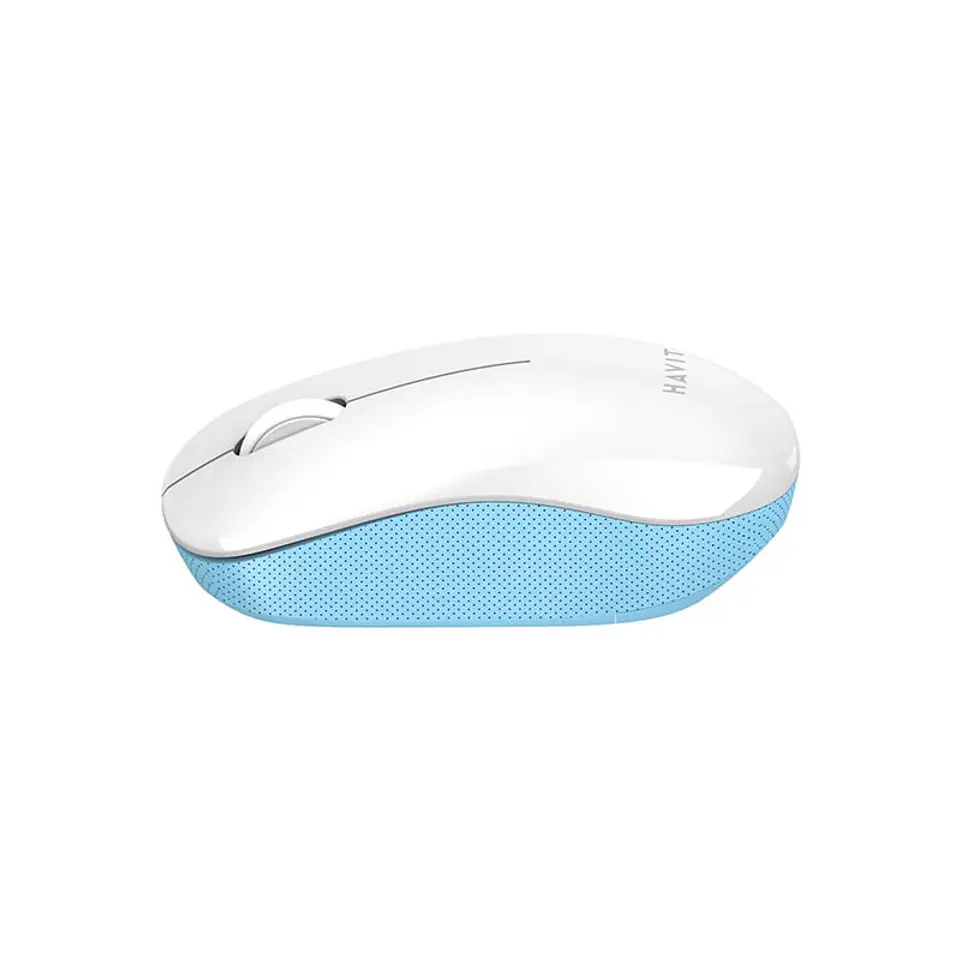 Souris sans fil Havit MS66GT-WB (Blanc/Bleu) pour professionnel, 1fotrade  Grossiste informatique