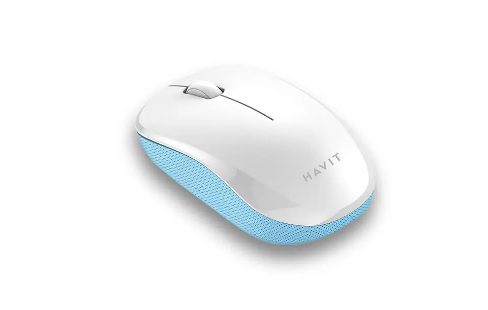 Wireless Universal Mouse Havit MS66GT-WB (white-blue)