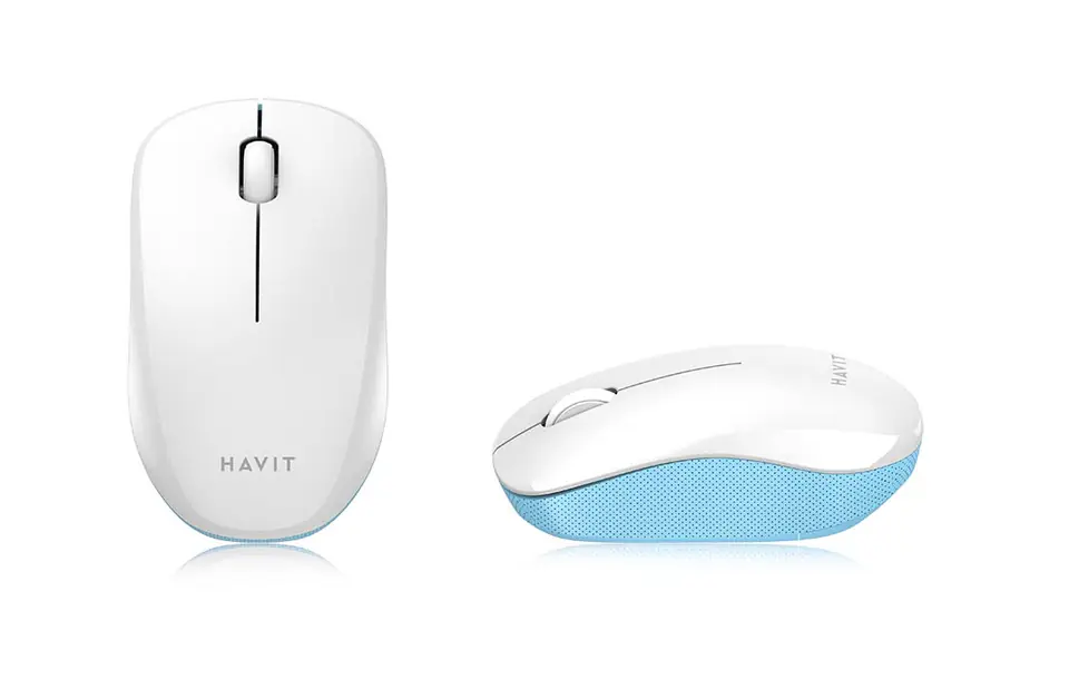 Wireless Universal Mouse Havit MS66GT-WB (white-blue)