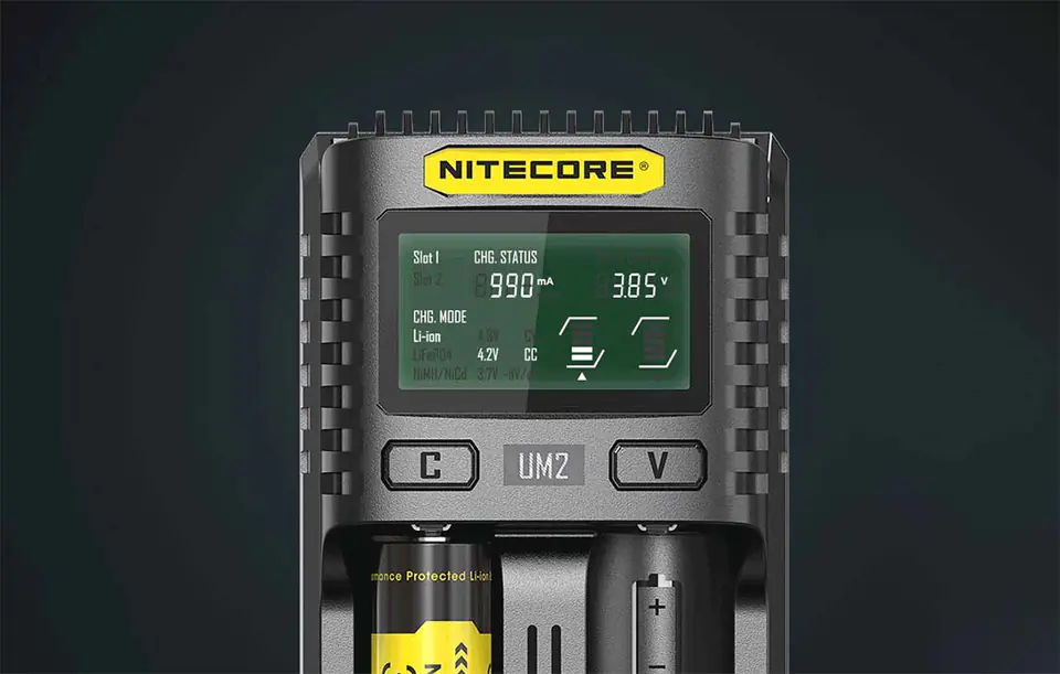 Battery charger Nitecore UM2, USB