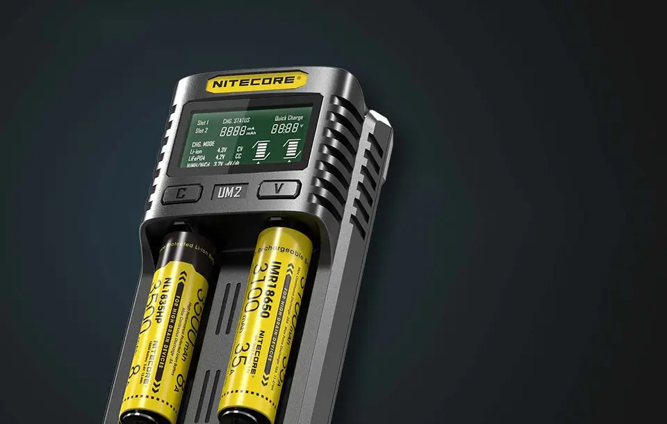 Battery charger Nitecore UM2, USB