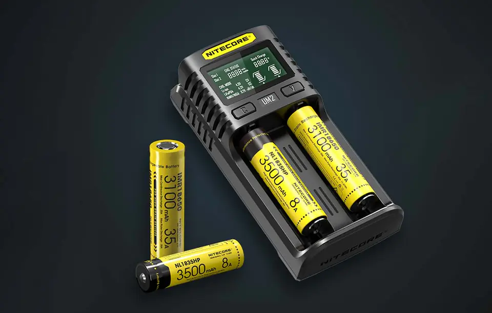 Battery charger Nitecore UM2, USB